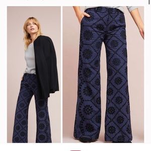 Anthropologie embroidered pants